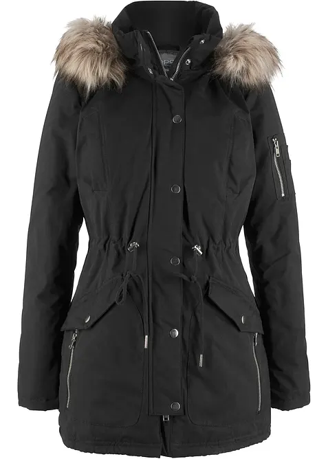 Varm parkas, fodrad, bonprix