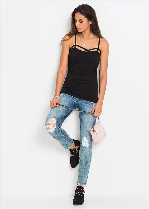 Linne av bomullsmix (2-pack), bonprix