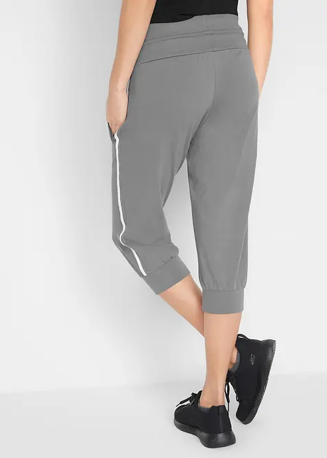 Joggingbyxa av bomull i caprimodell (2-pack), bonprix