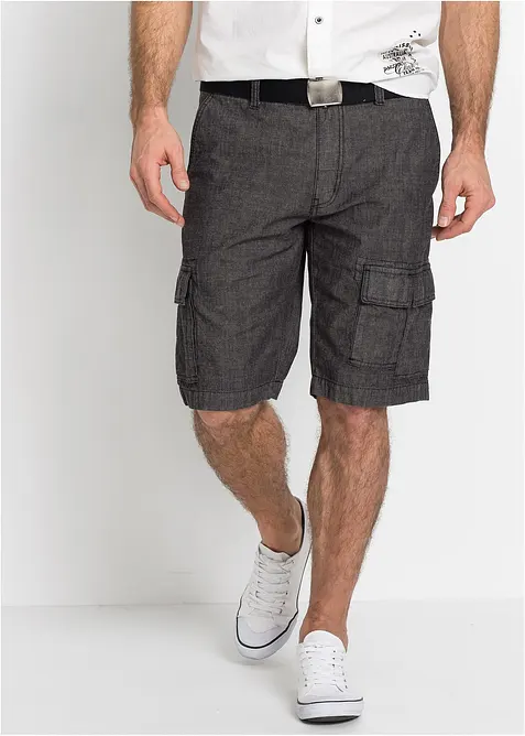 Cargoshorts av ren bomull, Loose Fit, bonprix