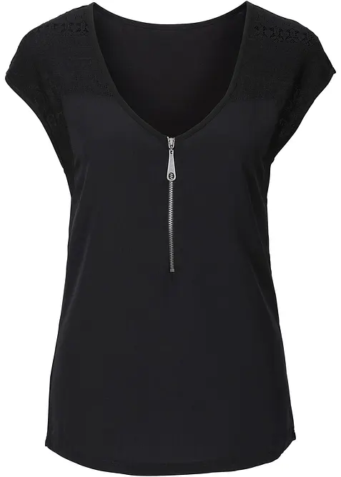 Topp med spetsinfällning, bonprix