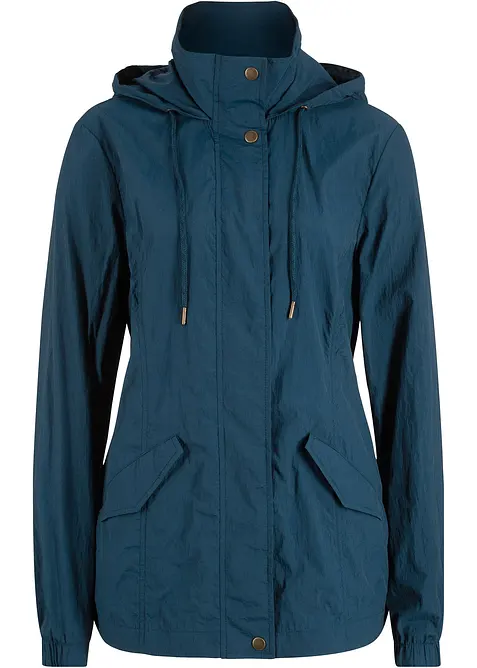 Tunn parkas med huva, bonprix