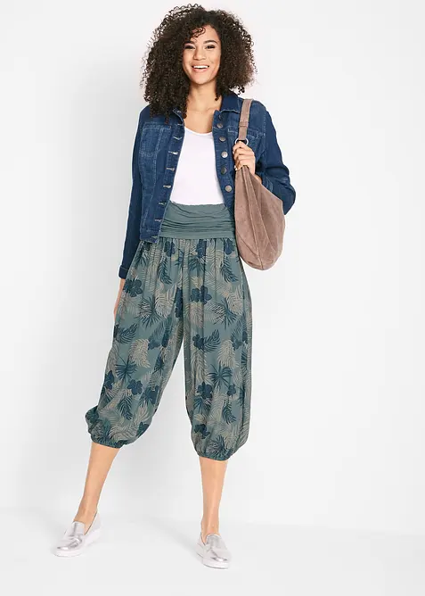 3/4-byxa av viskos med mjukt fall, bonprix