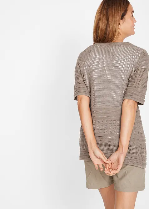 H&aring;lm&ouml;nstrad cardigan, bonprix