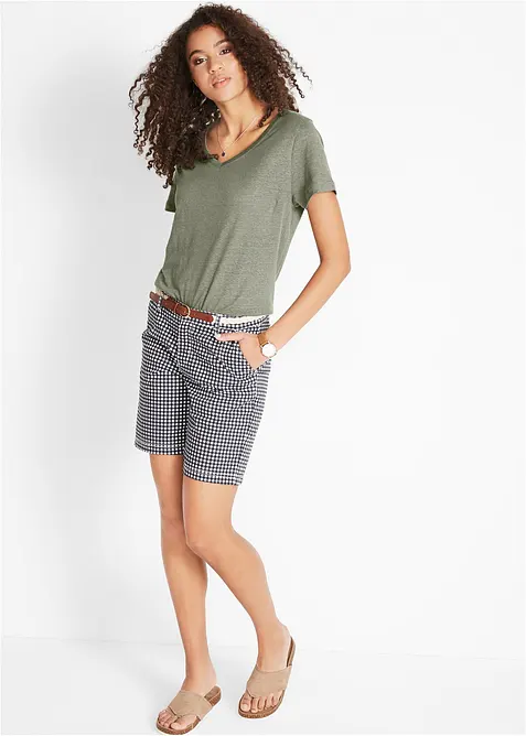 Linnetopp med ledigt snitt, bonprix