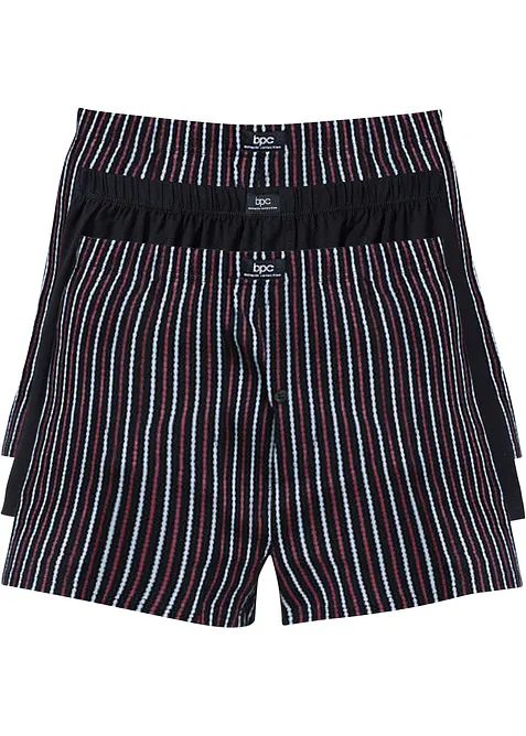 Lediga jerseyboxershorts i bomull (3-pack), bonprix