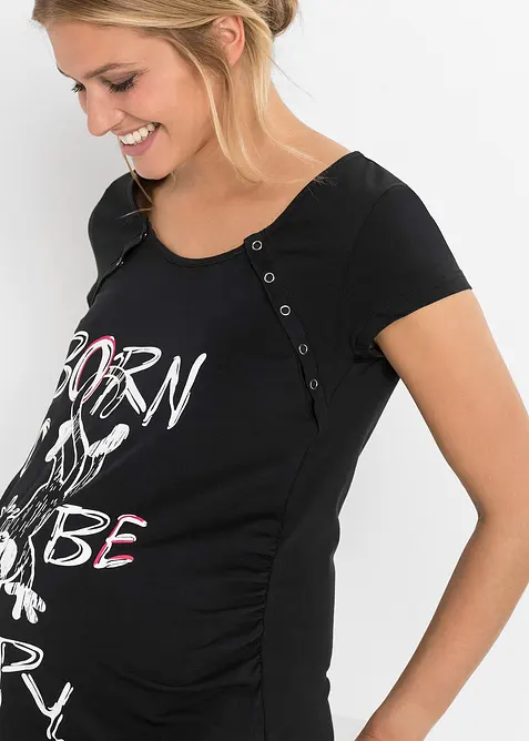 Mamma-/amningsnattlinne med bomull, bonprix