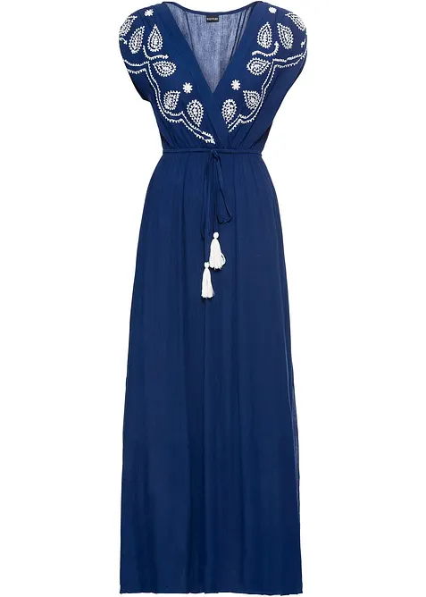 Maxiklänning med broderi, bonprix