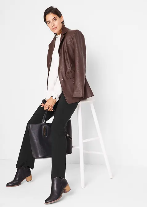 Stretchig byxa med viskos, bonprix