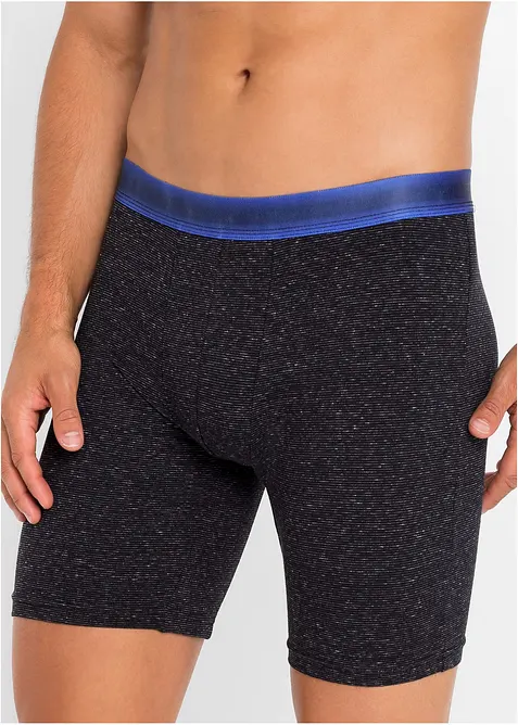 Långa boxershorts med bomull (2-pack), bonprix