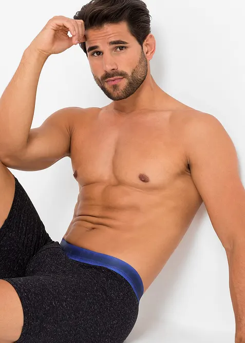 Långa boxershorts med bomull (2-pack), bonprix
