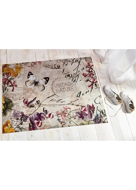 D&ouml;rrmatta med fj&auml;rilsmotiv, bonprix