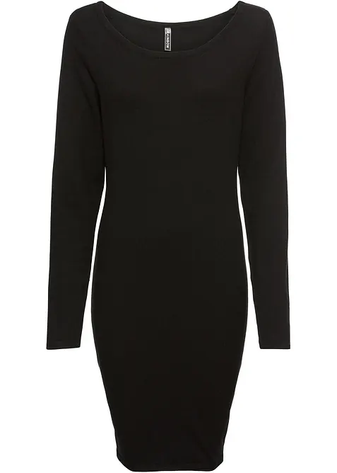 Stickad kl&auml;nning med avslappnad passform, bonprix