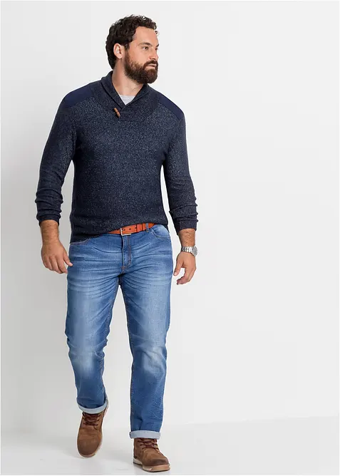 Tröja med sjalkrage, bonprix