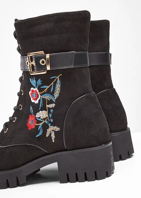 Snörkänga med broderi, bonprix