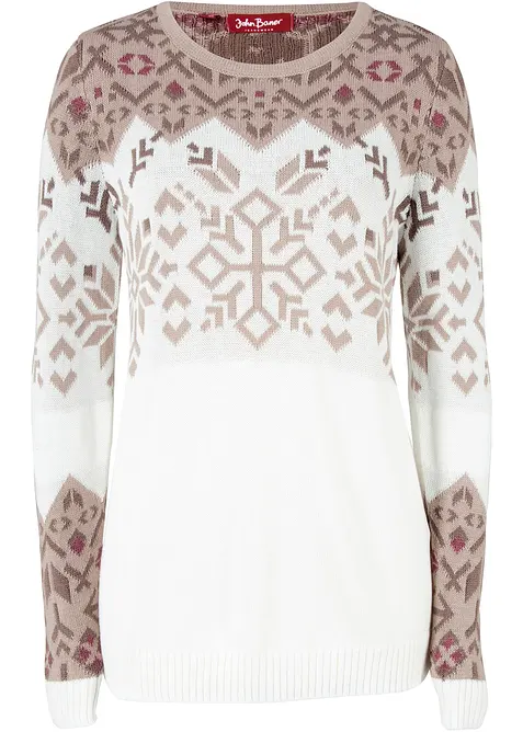 Mönstrad tröja, bonprix