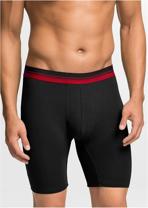 Långa boxershorts med bomull (2-pack), bonprix