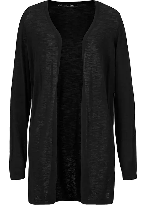 Cardigan i slubgarn av bomull, bonprix