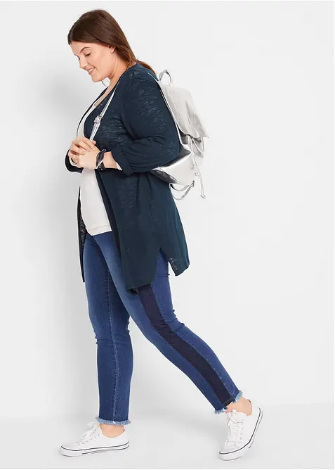 Cardigan i slubgarn av bomull, bonprix