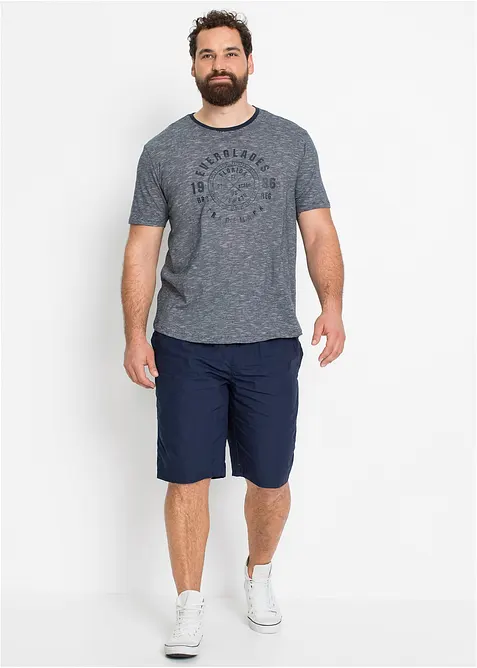 T-shirt med bekvämt snitt i ren bomull (2-pack), bonprix