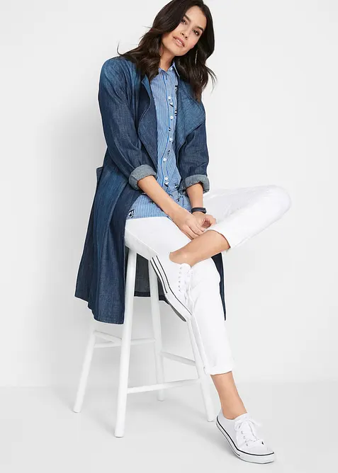 Twillbyxa med bekv&auml;m midja, bonprix