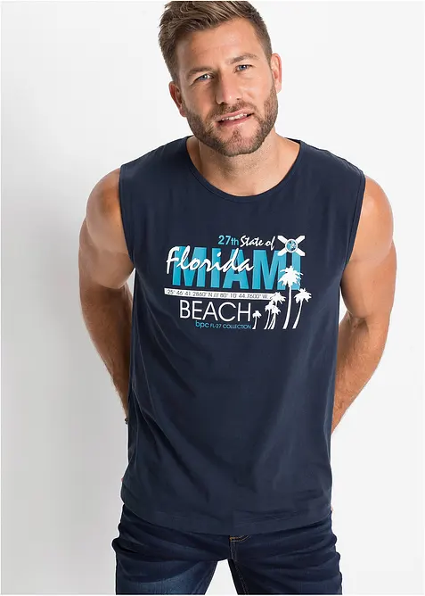 Linne med bekvämt snitt i ekologisk bomull, bonprix