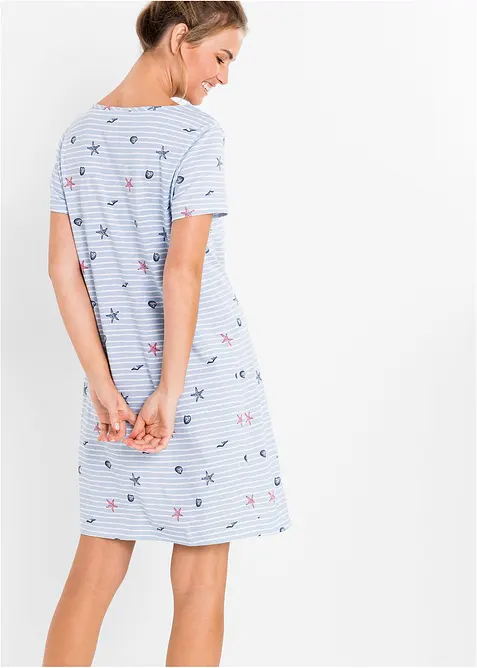 Kort nattlinne av ren bomull, bonprix