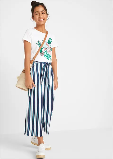 Palazzobyxa med resårmidja för barn, bonprix