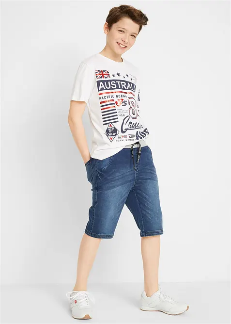 Mjuka jeansbermudas, Regular Fit, bonprix
