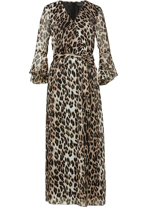 Leopardm&ouml;nstrad maxikl&auml;nning, bonprix