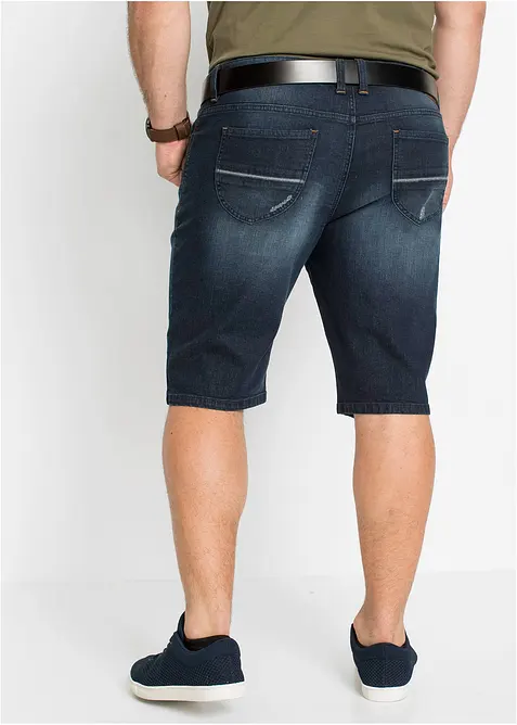 Stretchiga jeansshorts, smal passform, bonprix