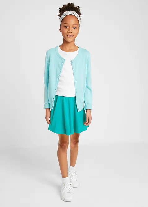 Jerseykjol med ekologisk bomull f&ouml;r barn (2-pack), bonprix