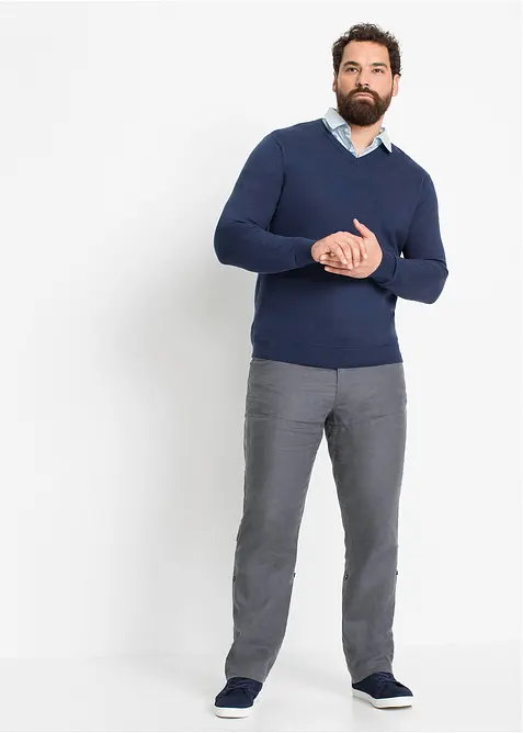 Finstickad tröja av mjuk bomullsmix, bonprix