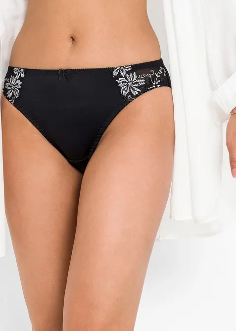 Trosa med fint broderi (2-pack), bonprix