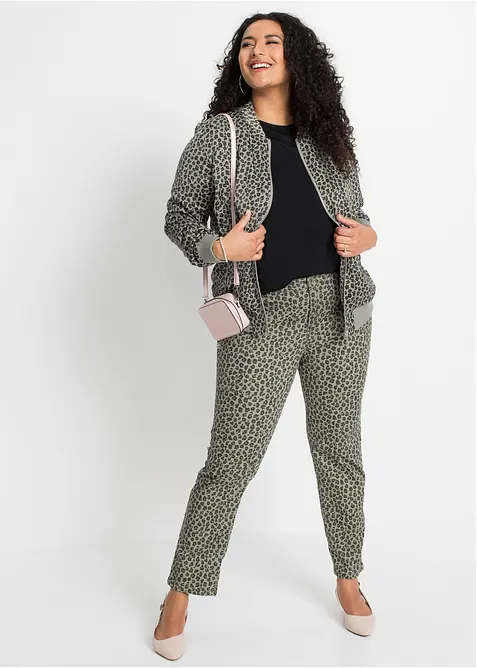 Cold shoulder-topp i viskos, bonprix