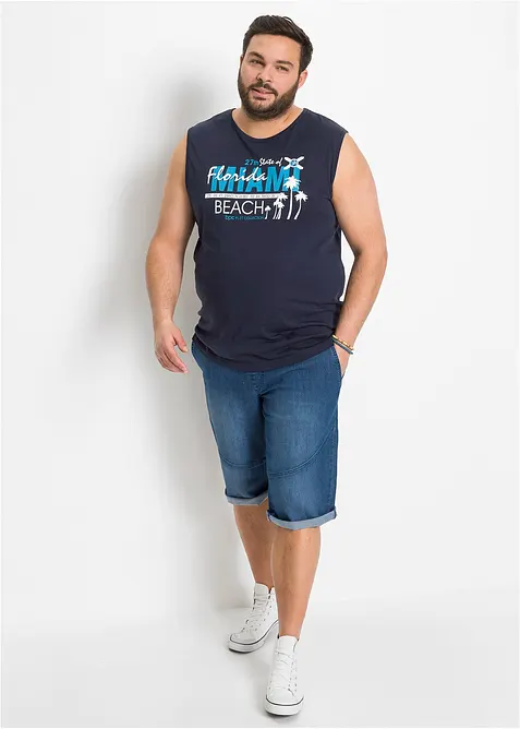 Linne med bekvämt snitt i ekologisk bomull, bonprix