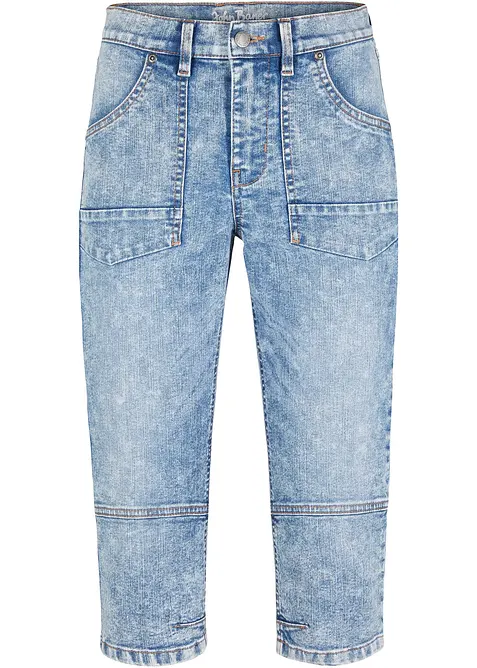 Stretchiga caprijeans, bonprix