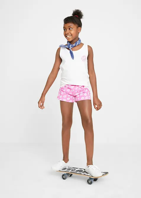 Jerseyshorts av ren bomull (2-pack), bonprix