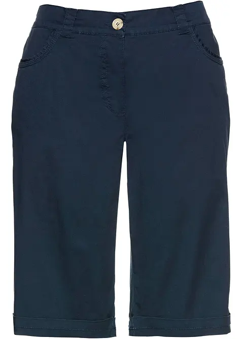 Papertouch-bermudas med bomull och bekväm midja, bonprix