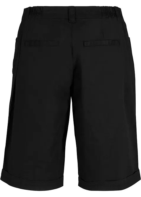 Papertouch-bermudas med bomull och bekväm midja, bonprix