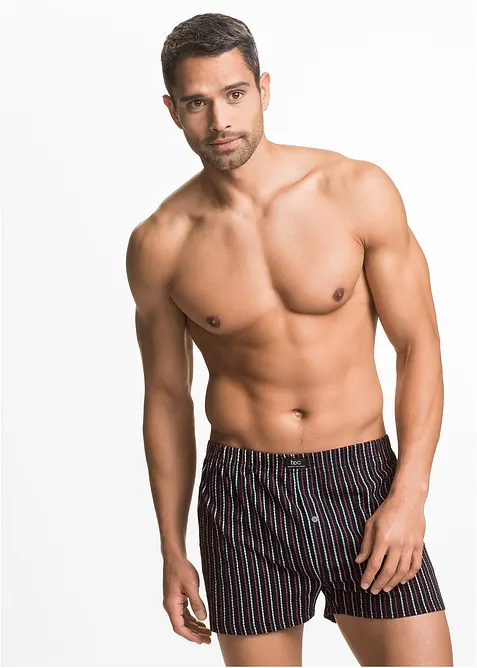 Lediga jerseyboxershorts i bomull (3-pack), bonprix
