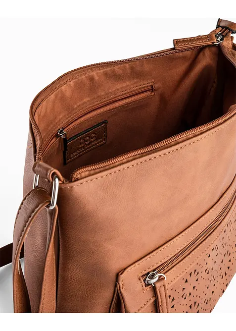 Axelremsväska med dekorativt ytterfack, bonprix