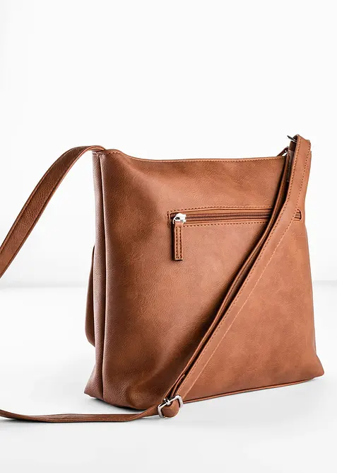 Axelremsväska med dekorativt ytterfack, bonprix