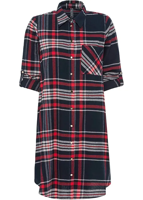 Skjortklänning i ren bomull, bonprix