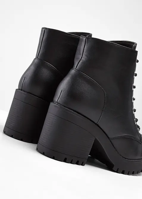 Snörkänga med blockklack, bonprix