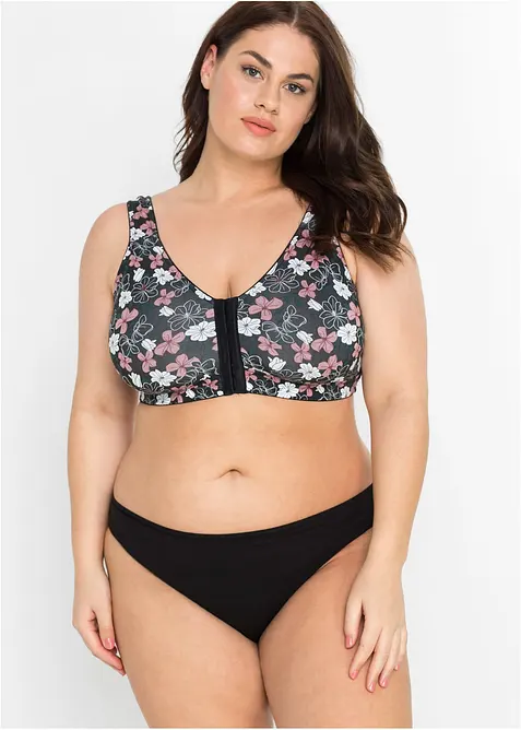 Framkn&auml;ppt BH utan bygel  med bomull (2-pack), bonprix