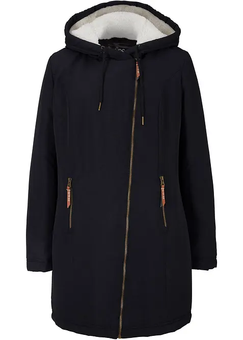 Jacka med teddypäls, fodrad, bonprix