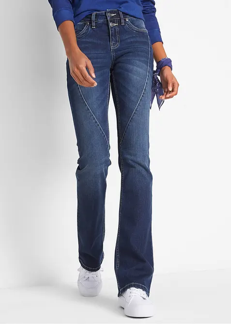 Bootcut Jeans Mid Waist, Stretch, bonprix