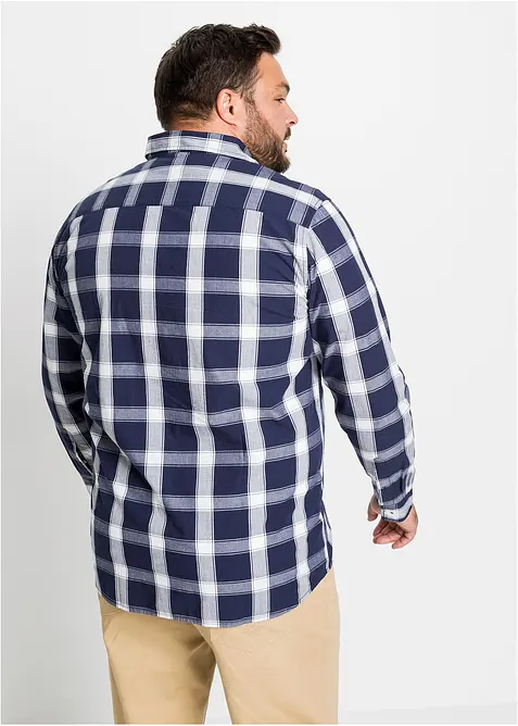 Långärmad skjorta av ren bomull, bonprix