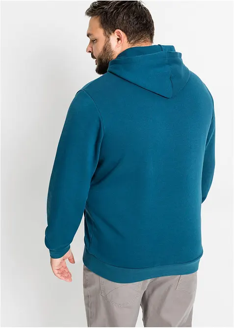 Sweatshirt med huva, bonprix